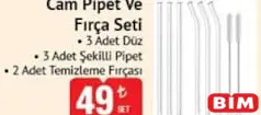 CAM PİPET VE FIRÇA SETİ fiyat ve kampanya bilgisi